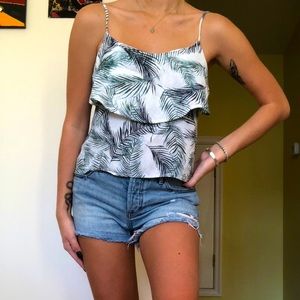 BP Nordstrom palm tree print tank top